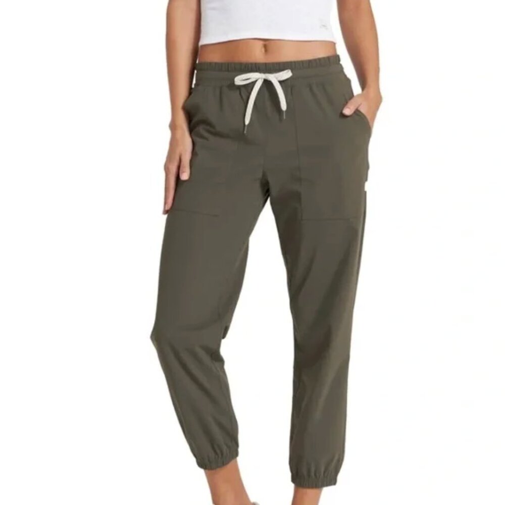 Vuori Olive Green Jogger Track Pants